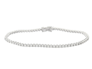 Jewellery, TENNIS BRACELET, 18K white gold, in auction: NewYear – Saturday 27 December 2025