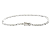 Jewellery - TENNIS BRACELET, 18K white gold - View 2