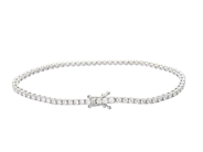 Jewellery - TENNIS BRACELET, 18K white gold - View 2