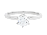 Jewellery - SOLITAIRE RING, 18K white gold - View 3