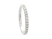 Jewellery - FULL ETERNITY RING, 18K white gold - View 1