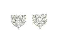 Jewellery, EARRINGS, 18K white gold, in auction: Christmas – Saturday 13 December