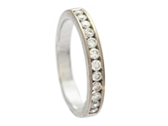 Jewellery - ETERNITY RING, 18K white gold - View 1