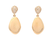 Jewellery - EARRINGS, 18K gold with 46 brilliant cut diamonds 0,16 ctw - View 1