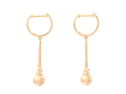 Jewellery - EARRINGS, 18K gold with 42 brilliant cut diamonds 0,11 ctw - View 2