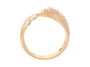 Jewellery - RING, 18K gold with 7 marquise cut diamonds 0,29 ctw - View 2