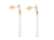 Jewellery - PEARL EARRINGS, 18K gold/white gold - View 2