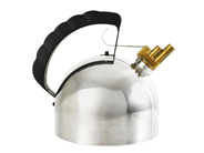 Curio, KETTLE, stainless steel/brass, in auction: Decorative – Saturday 10 January 2026