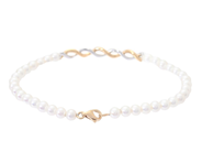 Jewellery - PEARL BRACELET, 18K gold/white gold - View 2