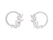 Jewellery - EARRINGS, 18K white gold - View 1