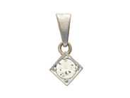 Jewellery - SOLITAIRE PENDANT, 18K white gold - View 1