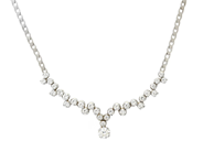 Jewellery, NECKLACE, 18K white gold, in auction: Christmas – Saturday 13 December