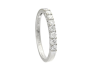 Jewellery, ETERNITY RING, 18K white gold, in auction: Christmas – Saturday 13 December