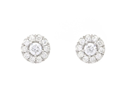 Jewellery, EARRINGS, 18K white gold, in auction: Lilla jewellery – Tuesday 16 December 2025