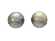 Jewellery, PEARL EARRINGS, Tahitian pearls approx. 12,9 - 13,4 mm, in auction: Christmas – Saturday 13 December