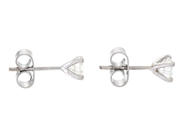 Jewellery - SOLITAIRE EARRINGS, 18K white gold - View 2