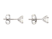 Jewellery - SOLITAIRE EARRINGS, 18K white gold - View 2