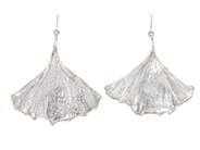 Jewellery - EARRINGS, silver-plated ginkgo leaf - View 1