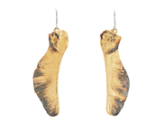 Jewellery - EARRINGS, gold-plated maple - View 1