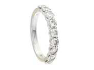 Jewellery, ETERNITY RING, 18K white gold, in auction: Christmas – Saturday 13 December