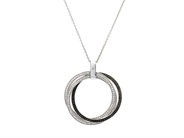Jewellery, PENDANT WITH CHAIN, 14K white gold, in auction: Christmas – Saturday 13 December