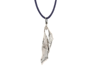 Jewellery - PENDANT, platinum plated mistletoe - View 1