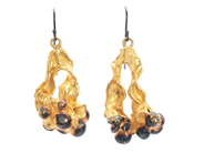 Jewellery - EARRINGS, gold-plated algae - View 1