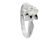 Jewellery, SOLITAIRE RING, 18K white gold, in auction: Lilla jewellery – Tuesday 16 December 2025