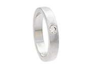 Jewellery - SOLITAIRE RING, 18K white gold - View 1