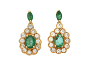 Jewellery, EARRINGS, 18K gold, in auction: Christmas – Saturday 13 December