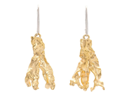Jewellery - EARRINGS, gold-plated algae - View 1