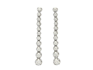 Jewellery, EARRINGS, 18K white gold, in auction: Christmas – Saturday 13 December