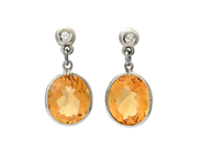 Jewellery, EARRINGS, 18K white gold, in auction: Christmas – Saturday 13 December