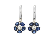 Jewellery, EARRINGS, 18K white gold, in auction: Christmas – Saturday 13 December