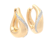 Jewellery - EARRINGS, 18K gold with 76 brilliant cut diamonds 0,25 ctw - View 1