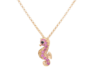 Jewellery - PENDANT/CHAIN, 18K gold with 4 yellow brilliant cut diamonds 0,05 ctw - View 1