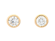Jewellery - SOLITAIRE EARRINGS, 18K gold - View 1