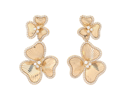 Jewellery - EARRINGS, 18K gold with 288 brilliant cut diamonds 0,81 ctw - View 1