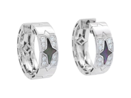 Jewellery - HOOP EARRINGS, 18K white gold - View 1