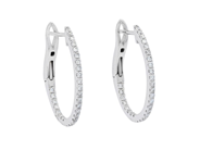 Jewellery - HOOP EARRINGS, 18K white gold - View 1