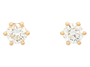 Jewellery - SOLITAIRE EARRINGS, 18K gold - View 1