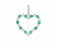 Jewellery - PENDANT, 18K white gold - View 1