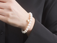 Jewellery - PEARL BRACELET, cultured freshwater pearls approx. 8,0 - 9,0 mm - View 2