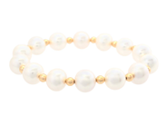 Jewellery - PEARL BRACELET, cultured freshwater pearls approx. 10,0 -11,0 mm - View 1