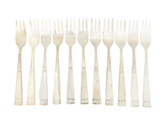 Silverware, CUTLERY, pastry forks, in auction: General – Tuesday 17 February