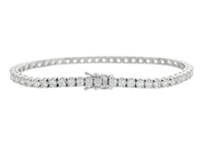 Jewellery - TENNIS BRACELET, 18K white gold - View 2