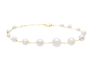 Jewellery - PEARL BRACELET, 18K gold - View 1