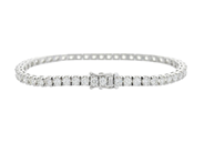 Jewellery - TENNIS BRACELET, 18K white gold - View 2