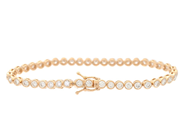Jewellery - TENNIS BRACELET, 18K gold - View 2