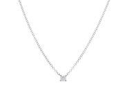 Jewellery - SOLITAIRE NECKLACE, 18K white gold - View 1